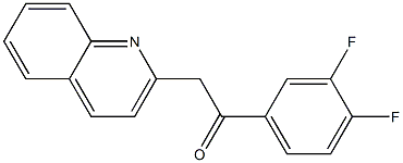 1-(3,4-difluorophenyl)-2-(quinolin-2-yl)ethan-1-one Struktur