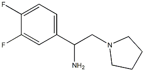 1-(3,4-difluorophenyl)-2-pyrrolidin-1-ylethanamine Struktur