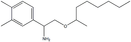 1-(3,4-dimethylphenyl)-2-(octan-2-yloxy)ethan-1-amine Struktur