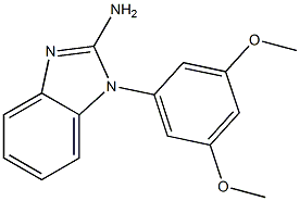 1-(3,5-dimethoxyphenyl)-1H-1,3-benzodiazol-2-amine Struktur