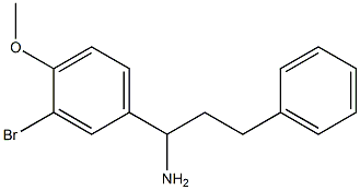 1-(3-bromo-4-methoxyphenyl)-3-phenylpropan-1-amine Struktur