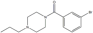 1-(3-bromobenzoyl)-4-propylpiperazine Struktur