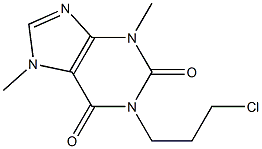 1-(3-chloropropyl)-3,7-dimethyl-2,3,6,7-tetrahydro-1H-purine-2,6-dione Struktur