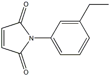 1-(3-ethylphenyl)-2,5-dihydro-1H-pyrrole-2,5-dione Struktur