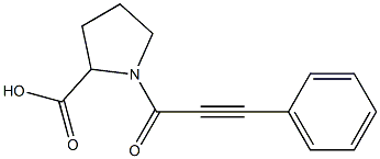 1-(3-phenylprop-2-ynoyl)pyrrolidine-2-carboxylic acid Struktur