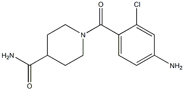 1-(4-amino-2-chlorobenzoyl)piperidine-4-carboxamide Struktur