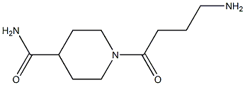 1-(4-aminobutanoyl)piperidine-4-carboxamide Struktur