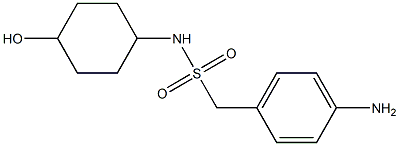 1-(4-aminophenyl)-N-(4-hydroxycyclohexyl)methanesulfonamide Struktur