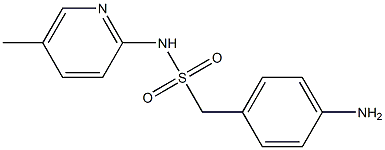 1-(4-aminophenyl)-N-(5-methylpyridin-2-yl)methanesulfonamide Struktur