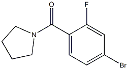 1-(4-bromo-2-fluorobenzoyl)pyrrolidine Struktur