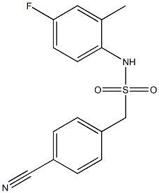 1-(4-cyanophenyl)-N-(4-fluoro-2-methylphenyl)methanesulfonamide Struktur