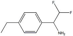 1-(4-ethylphenyl)-2,2-difluoroethan-1-amine Struktur