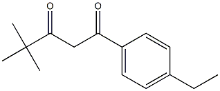 1-(4-ethylphenyl)-4,4-dimethylpentane-1,3-dione Struktur