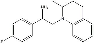 1-(4-fluorophenyl)-2-(2-methyl-1,2,3,4-tetrahydroquinolin-1-yl)ethan-1-amine Struktur