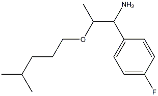 1-(4-fluorophenyl)-2-[(4-methylpentyl)oxy]propan-1-amine Struktur