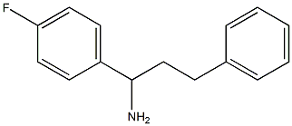 1-(4-fluorophenyl)-3-phenylpropan-1-amine Struktur