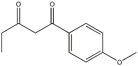 1-(4-methoxyphenyl)pentane-1,3-dione Struktur