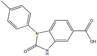 1-(4-methylphenyl)-2-oxo-2,3-dihydro-1H-1,3-benzodiazole-5-carboxylic acid Struktur