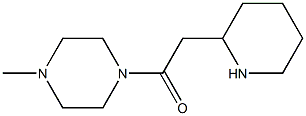 1-(4-methylpiperazin-1-yl)-2-(piperidin-2-yl)ethan-1-one Struktur