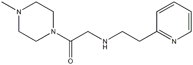 1-(4-methylpiperazin-1-yl)-2-{[2-(pyridin-2-yl)ethyl]amino}ethan-1-one Struktur