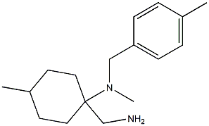 1-(aminomethyl)-N,4-dimethyl-N-[(4-methylphenyl)methyl]cyclohexan-1-amine Struktur