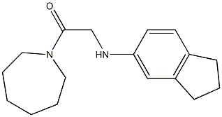 1-(azepan-1-yl)-2-(2,3-dihydro-1H-inden-5-ylamino)ethan-1-one Struktur