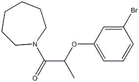 1-(azepan-1-yl)-2-(3-bromophenoxy)propan-1-one Struktur