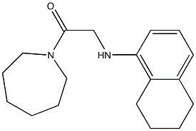 1-(azepan-1-yl)-2-(5,6,7,8-tetrahydronaphthalen-1-ylamino)ethan-1-one Struktur