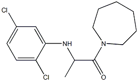 1-(azepan-1-yl)-2-[(2,5-dichlorophenyl)amino]propan-1-one Struktur