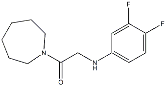 1-(azepan-1-yl)-2-[(3,4-difluorophenyl)amino]ethan-1-one Struktur