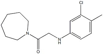 1-(azepan-1-yl)-2-[(3-chloro-4-methylphenyl)amino]ethan-1-one Struktur