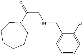 1-(azepan-1-yl)-2-{[(2-chlorophenyl)methyl]amino}ethan-1-one Struktur