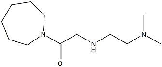 1-(azepan-1-yl)-2-{[2-(dimethylamino)ethyl]amino}ethan-1-one Struktur