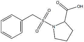 1-(benzylsulfonyl)pyrrolidine-2-carboxylic acid Struktur