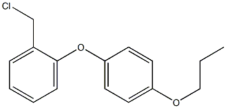 1-(chloromethyl)-2-(4-propoxyphenoxy)benzene Struktur