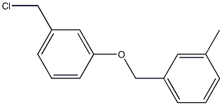 1-(chloromethyl)-3-[(3-methylphenyl)methoxy]benzene Struktur