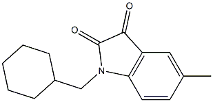 1-(cyclohexylmethyl)-5-methyl-2,3-dihydro-1H-indole-2,3-dione Struktur