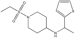 1-(ethanesulfonyl)-N-[1-(thiophen-2-yl)ethyl]piperidin-4-amine Struktur