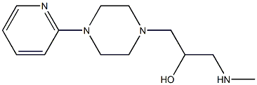 1-(methylamino)-3-[4-(pyridin-2-yl)piperazin-1-yl]propan-2-ol Struktur