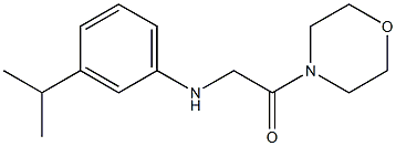 1-(morpholin-4-yl)-2-{[3-(propan-2-yl)phenyl]amino}ethan-1-one Struktur