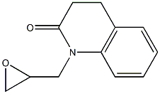 1-(oxiran-2-ylmethyl)-3,4-dihydroquinolin-2(1H)-one Struktur