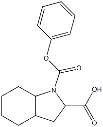 1-(phenoxycarbonyl)-octahydro-1H-indole-2-carboxylic acid Struktur