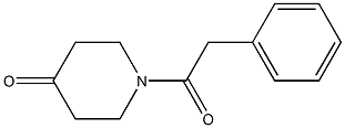 1-(phenylacetyl)piperidin-4-one Struktur