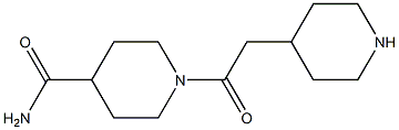 1-(piperidin-4-ylacetyl)piperidine-4-carboxamide Struktur