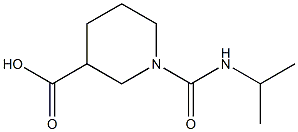 1-(propan-2-ylcarbamoyl)piperidine-3-carboxylic acid Struktur