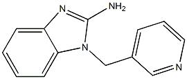 1-(pyridin-3-ylmethyl)-1H-1,3-benzodiazol-2-amine Struktur