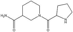 1-(pyrrolidin-2-ylcarbonyl)piperidine-3-carboxamide Struktur