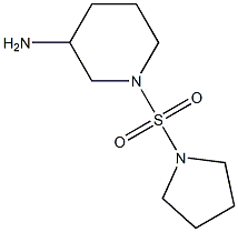 1-(pyrrolidine-1-sulfonyl)piperidin-3-amine Struktur