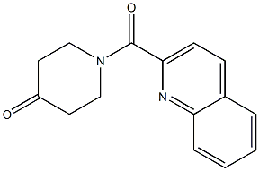 1-(quinolin-2-ylcarbonyl)piperidin-4-one Struktur