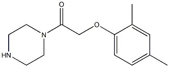 1-[(2,4-dimethylphenoxy)acetyl]piperazine Struktur